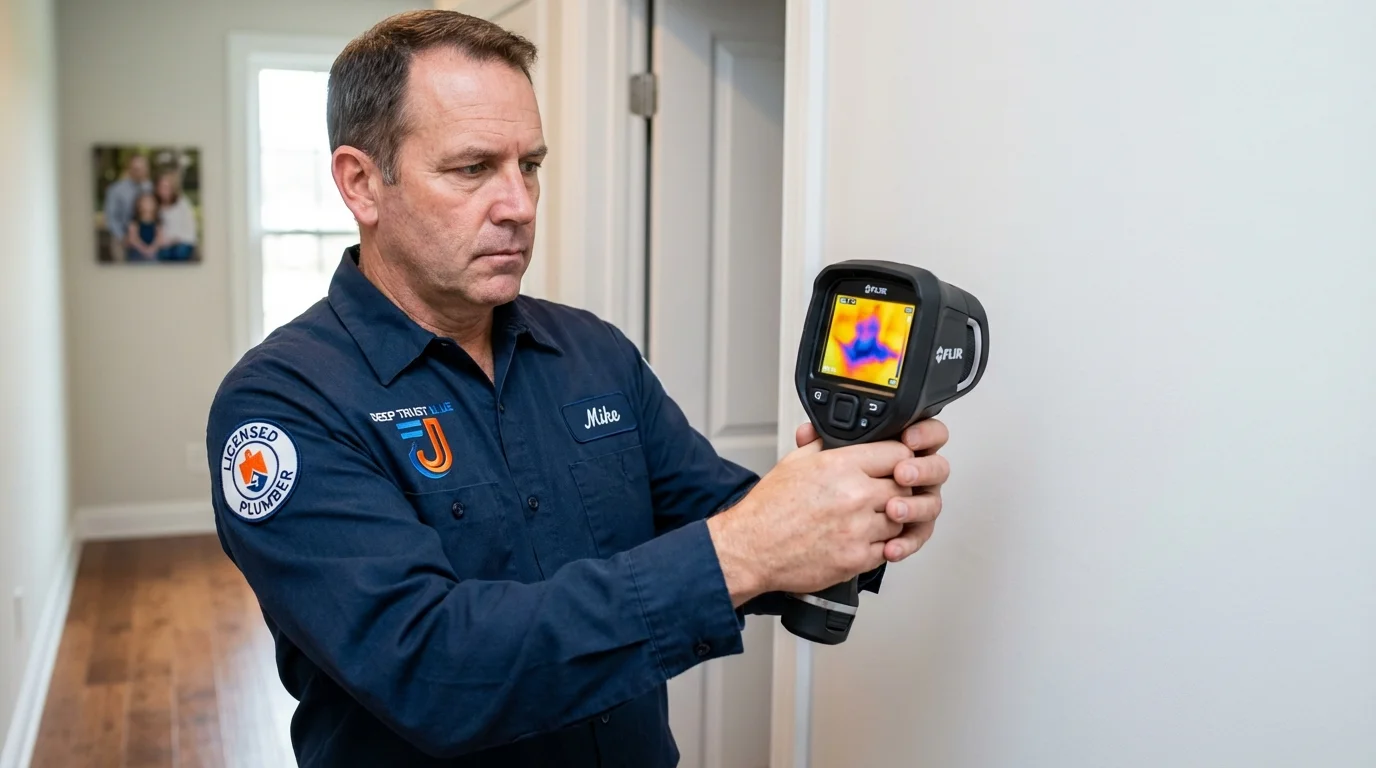Thermal imaging leak detection by Johns Plumbing LLC in Sioux City
